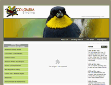 Tablet Screenshot of colombiabirding.com